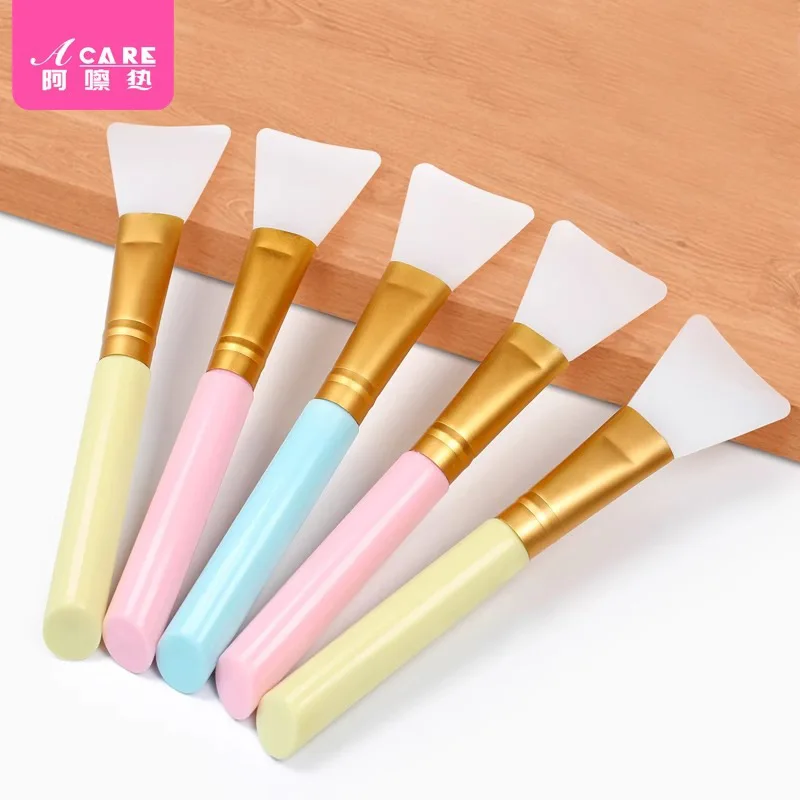 DX01/Mask Brush/B1PQ0-Soft silicone head stirring rod daub-type facial beauty salon portable scraper flat scraper