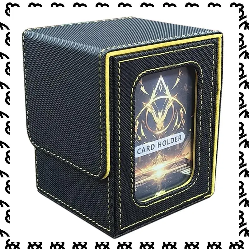 

Коробка для карточек A07I, коробка для карточек, подходит для 100 карт с двойным рукавом, портативная коробка для хранения карт большой емкости