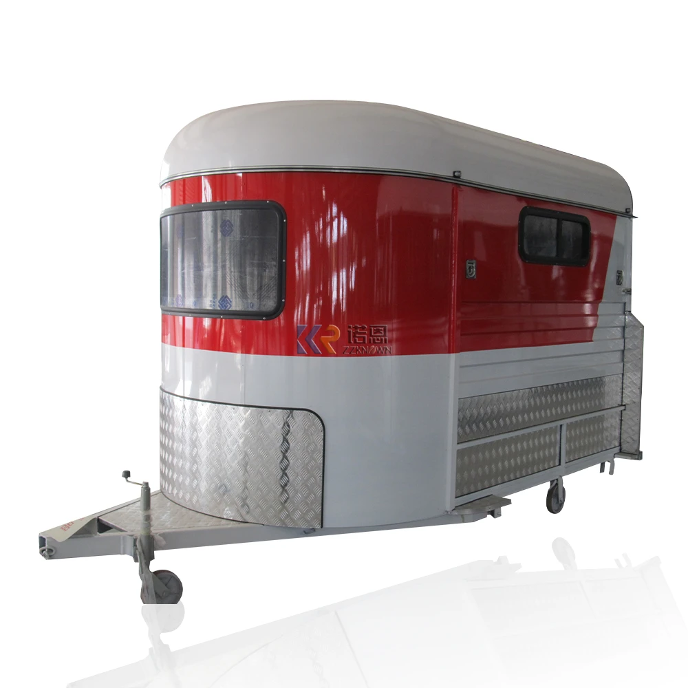 Wholesale Hot Selling Australia Standard Round 2 Horse Float Small Model Angle Loading Horse Trailer  For Sale