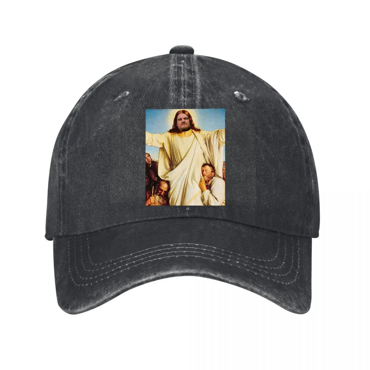 Holy Religious Figure With Disciples Sacred Christian Portrait New Vintage Washed Cotton Baseball Cap Sun Hats