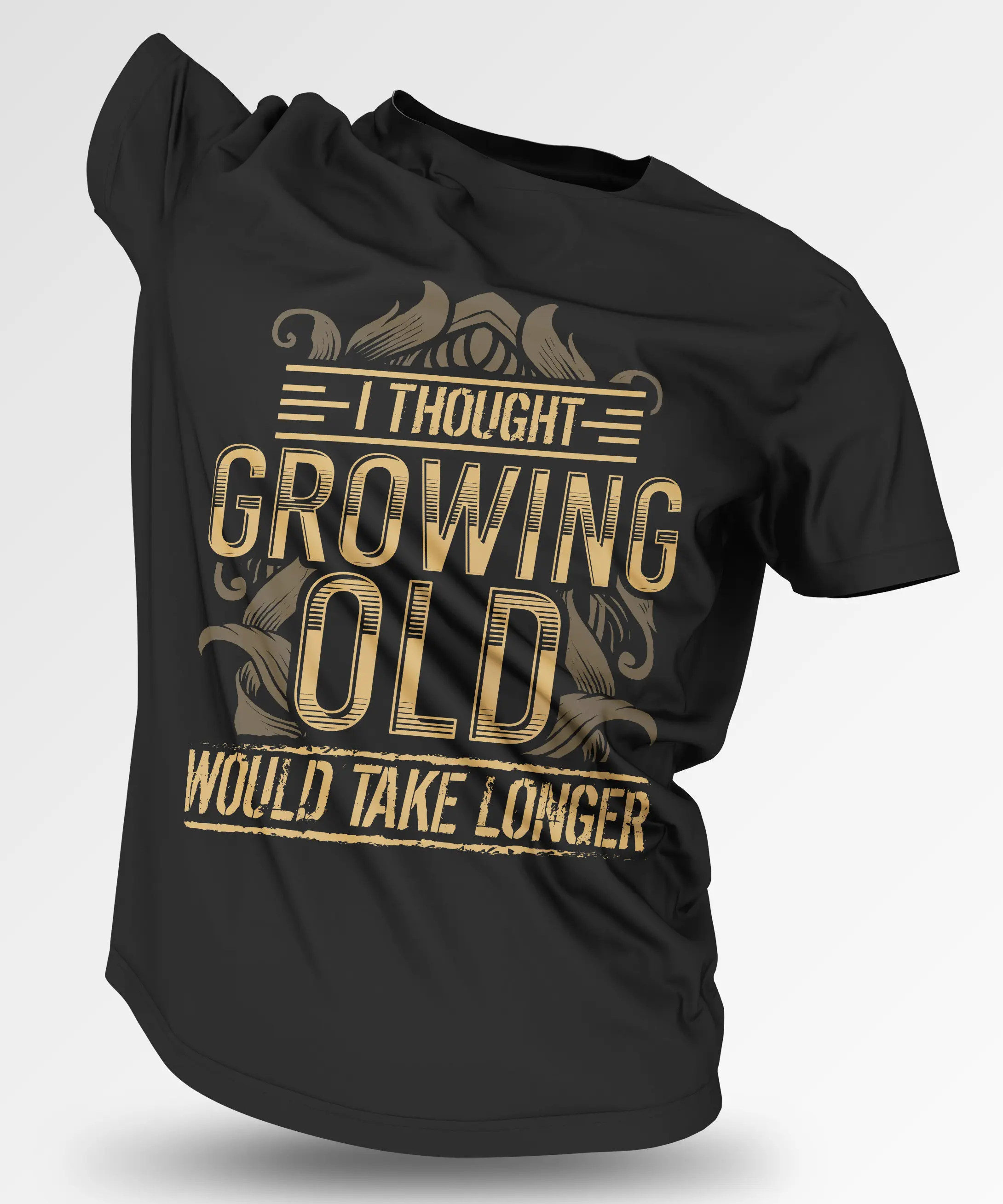 Growing Old T Shirt Young at Heart Grandma Grandpa TH772