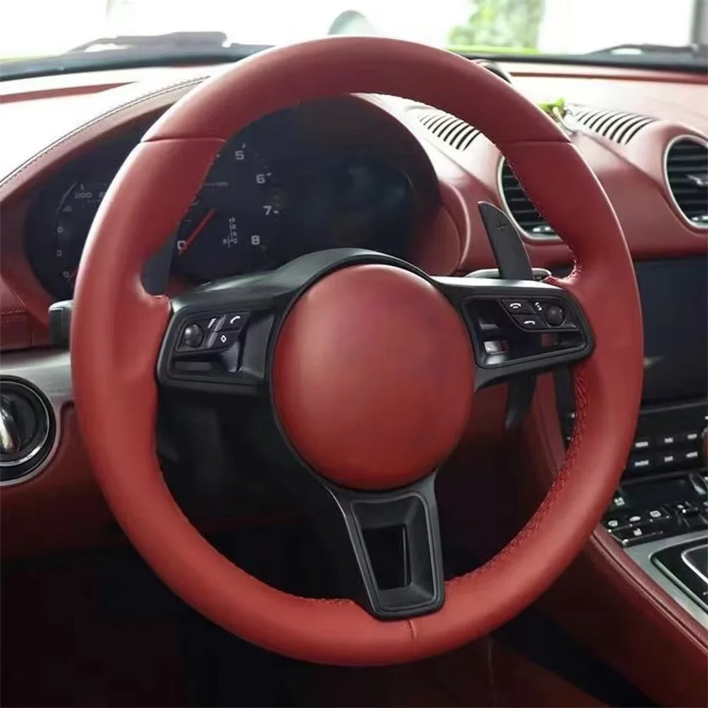 Carbon Fiber Car Steering Wheel for Porsche Panamera Cayenne Macan 718 Cayman Taycan 918 911 Boxster Carrera 981 958 957 997