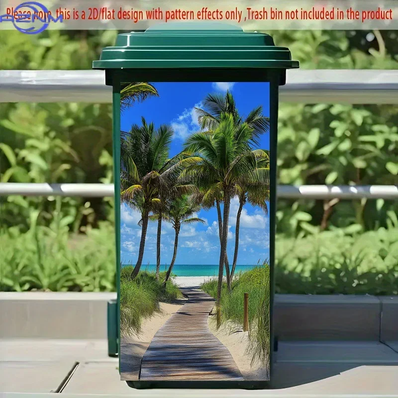 DIY Household Trash Can Update 2D Print Decal Stand‑out Graphic Ornament