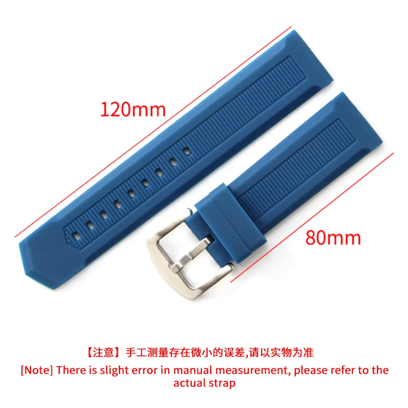 For TAG Heuer Silicone Rubber Accessories 22mm Diving Series Outdoor Sports Adventure Solid Stainless Steel Buckle Watchband