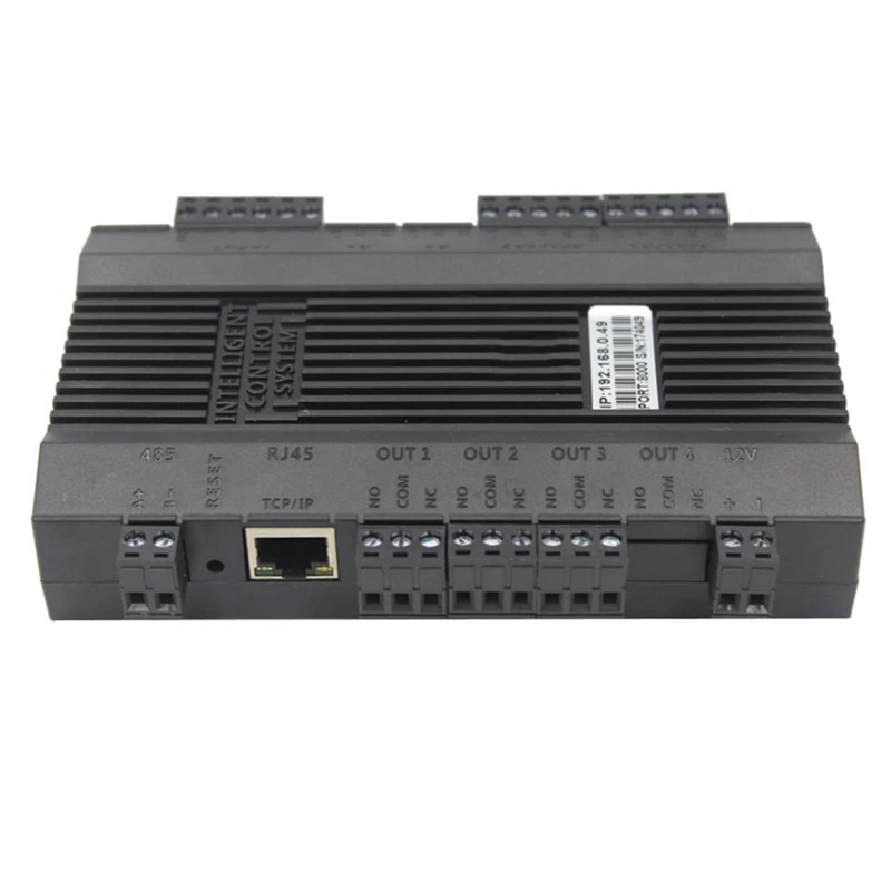 Carte de contrôle d'accès réseau TCP/IP, contrôleur de porte de canal Wiegand 26 34 pour système de porte à couleur durable