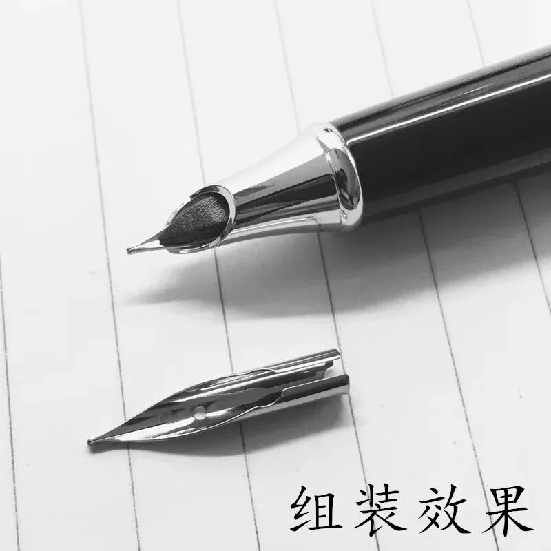 EF/F Fountain Pen Nib 0.38-0.5mm Gold & Silver Calligraphy Nibs for Drawing, Art Students Beginners with Universal Compatibility