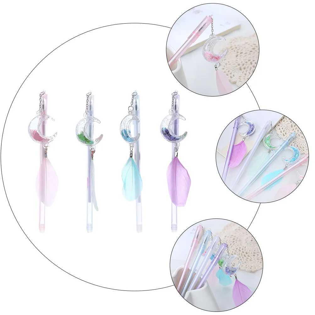 

10Pcs Moon Roller Pens High-Quality Plastic Material Office School Gel Pen Smooth Writing No Peculiar Smell