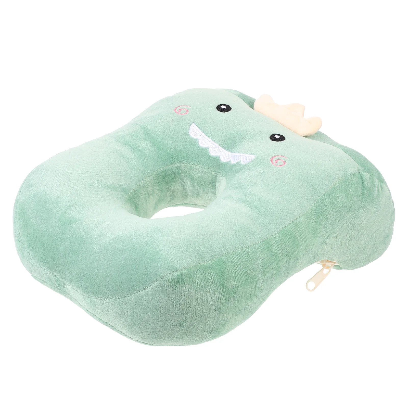 

Donut Perforated Ear Pillow Office Dinosaur Plush Hugging Pearl Cotton Wedge Convenient Nap Cushion