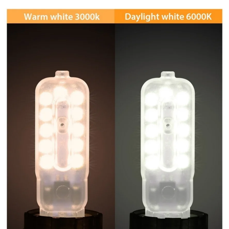 5Pcs AC220V LED G9 Light Dimmable bulb 3W 5W SMD 2835 Spotlight For Crystal Chandelier Replace 20W 30W Halogen Lamp Lighting