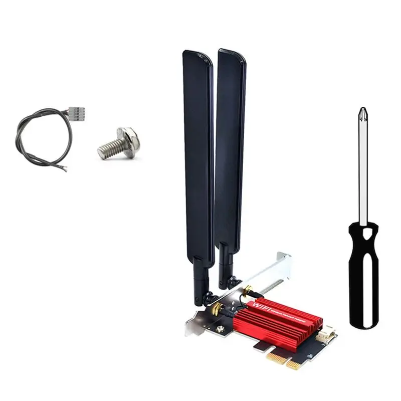 Exquisite-BE200 PCI-E Wifi 7 Adapter Card Tri Band 2.4G/5G/6Ghz 8874Mbps BT5.4 Wireless Network Adapter Desktop For Win10/11 A