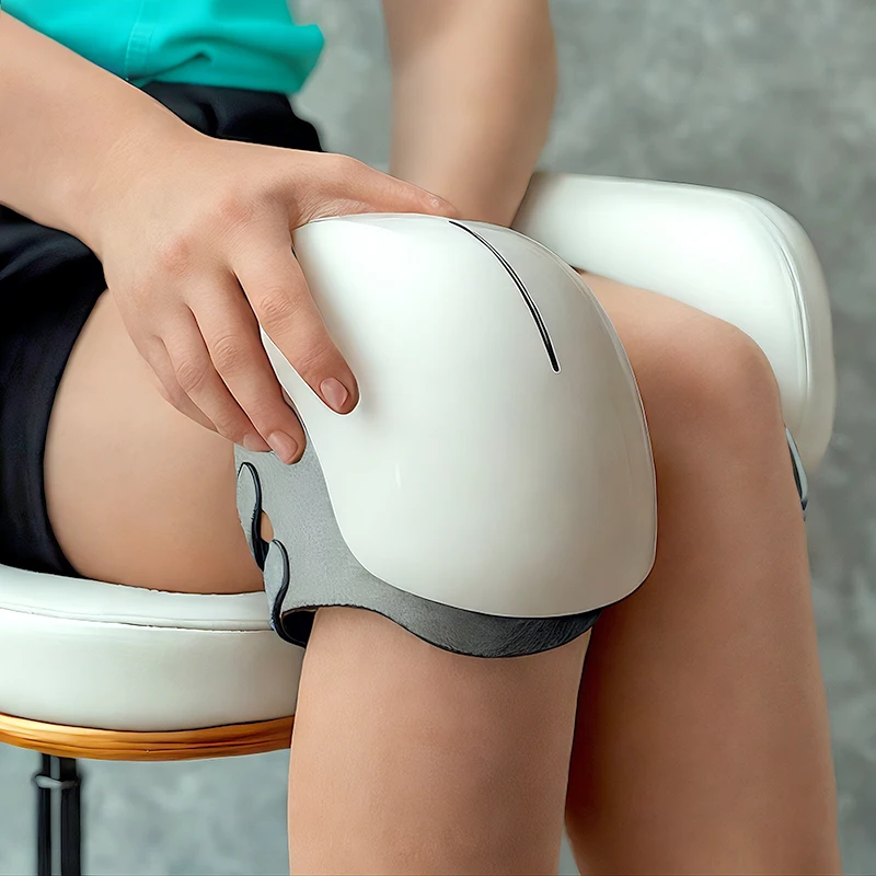 Kneading vibration electric heating red light pain relief knee massager machine