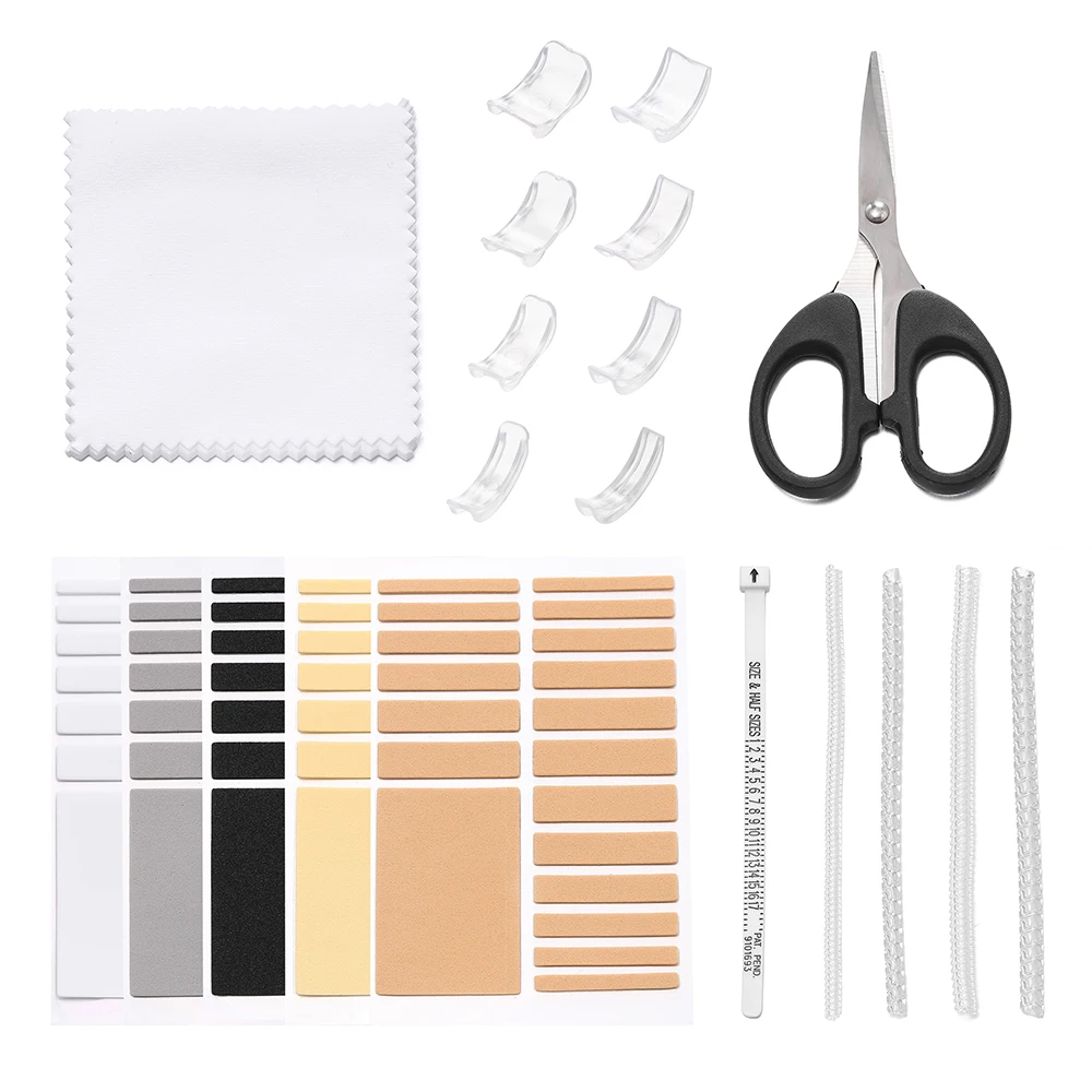 1Set Jewelry Polishing Cloth Ring Size Reducer Tools Finger Size Measurement Tape Kits For Ring Jewelry Tools Kits Accessories