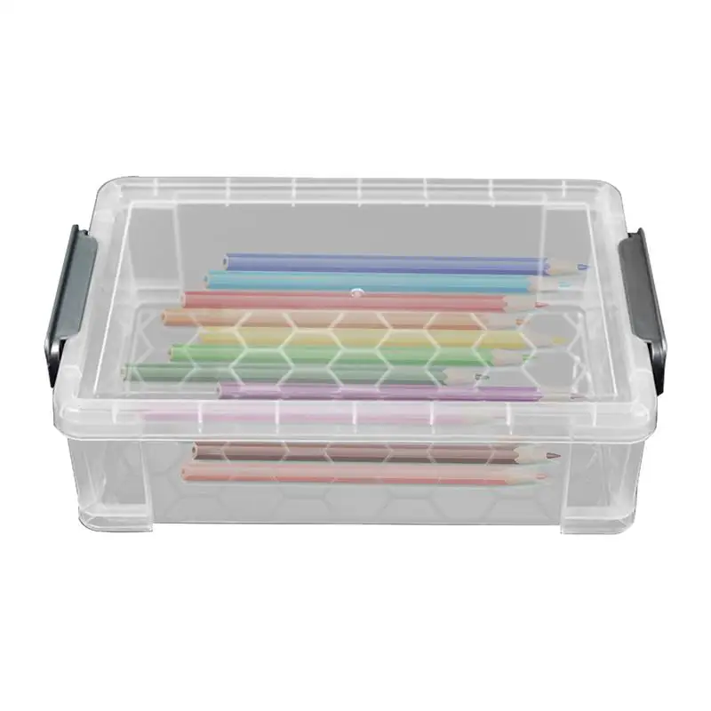 Clear Artist Box Thickened Art Storage Portable Painting Organizer Paint Storage Box Multifunctional Paint Storage Containers