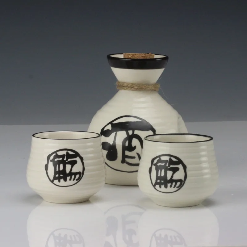 

Japanese Bar Sets Ceramic Wine Set Sake Cup Flask Sprinkler Soju Bottle Cup For Restaurant Home Bar Accessories Supplies Gifts