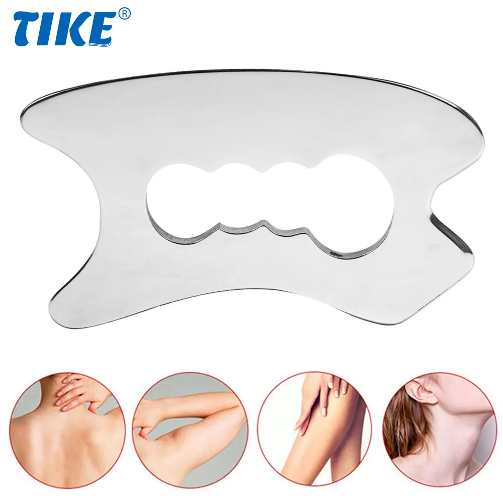 1 PCS Stainless Steel Gua Sha Scraping Massage Tool IASTM Tools Great Soft Tissue Mobilization Tool for Back, Leg, Arm, Shoulder