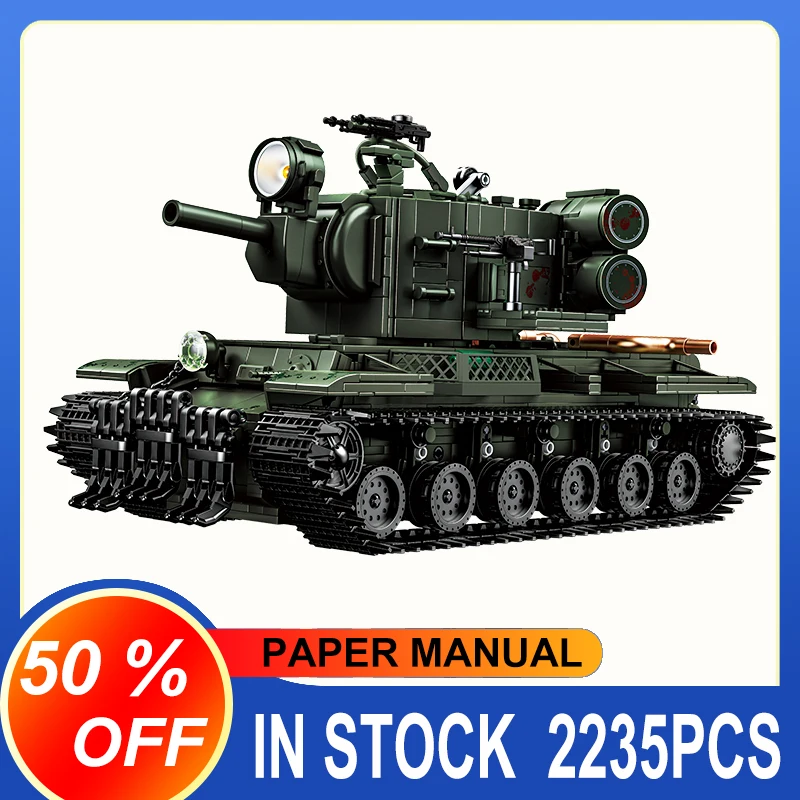 

12GO MOC 99003 KV-2 тяжелый танк военные машины модель в сборе строительные блоки подарок на день рождения игрушка для мальчиков