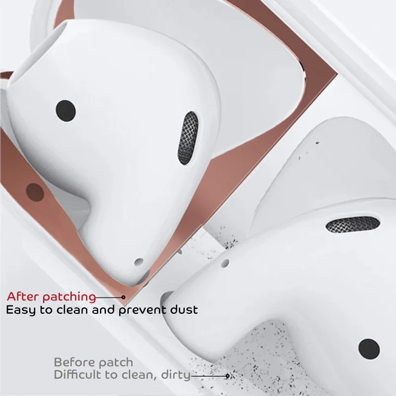 Apple Air pods 3用保護ステッカー,電話充電ボックス,メタル防塵,Pro 2023, 2, 3