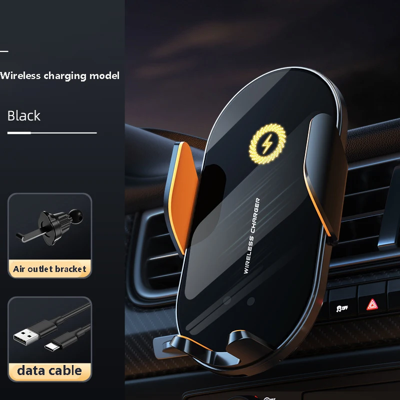 Беспроводное зарядное устройство для автомобильного телефона с умным датчиком, 66 Вт, быстрая зарядка, автомобильный держатель для телефона с автоматическим зажимом для IPhone и всех входят Android