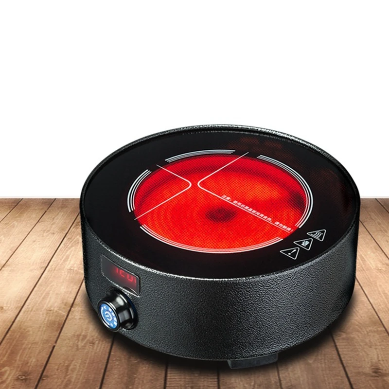 DMWD Mini Fornello Elettrico Nonradiative Stufa Piastra Per Spezzatino Tea Pot Riscaldatore di Acqua Calda Caldaia Latte di Riscaldamento Sedile 3H impostazione