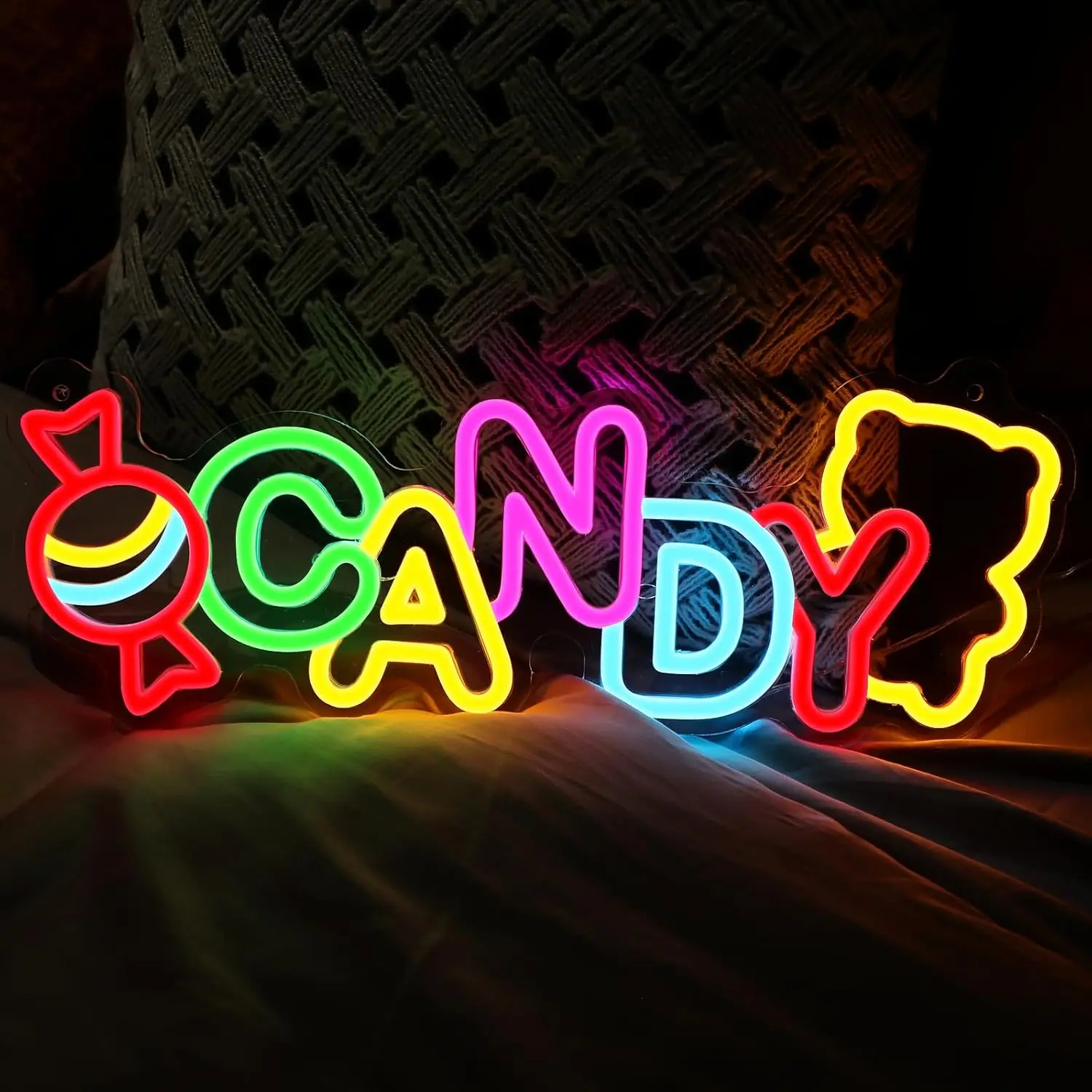 

Neon Wall Sign Dimmable Candy Neon Lights for Candy Caffee Shop Restaurant Decor Aesthetics Draw Celebratory Gifts