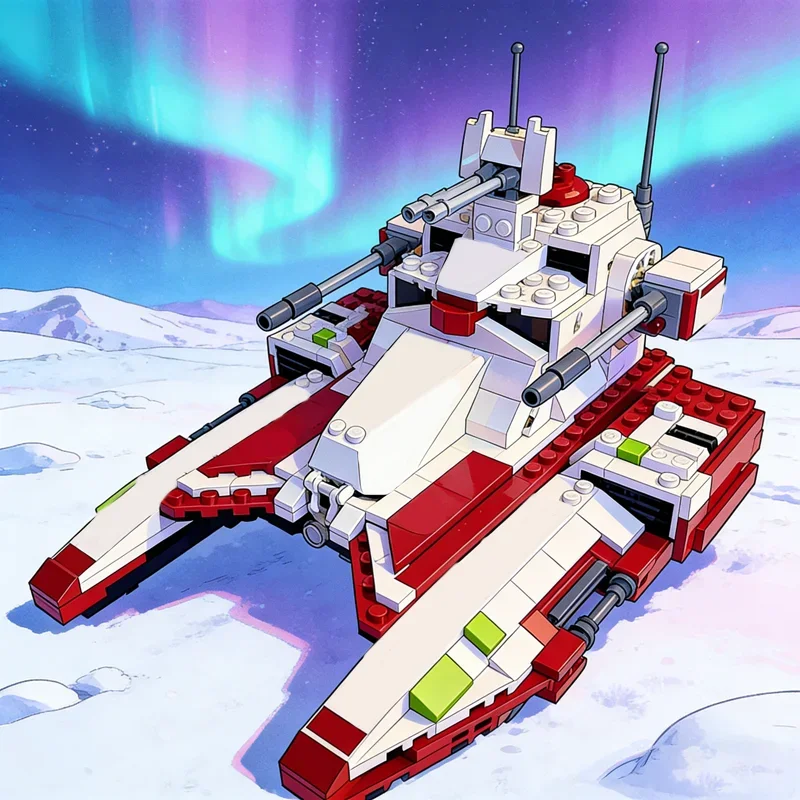 

775pcs MOC Star Battle TX Saber Class FIGHTER TANK Model Building Blocks Construction festival Gifts Toy Education Brick