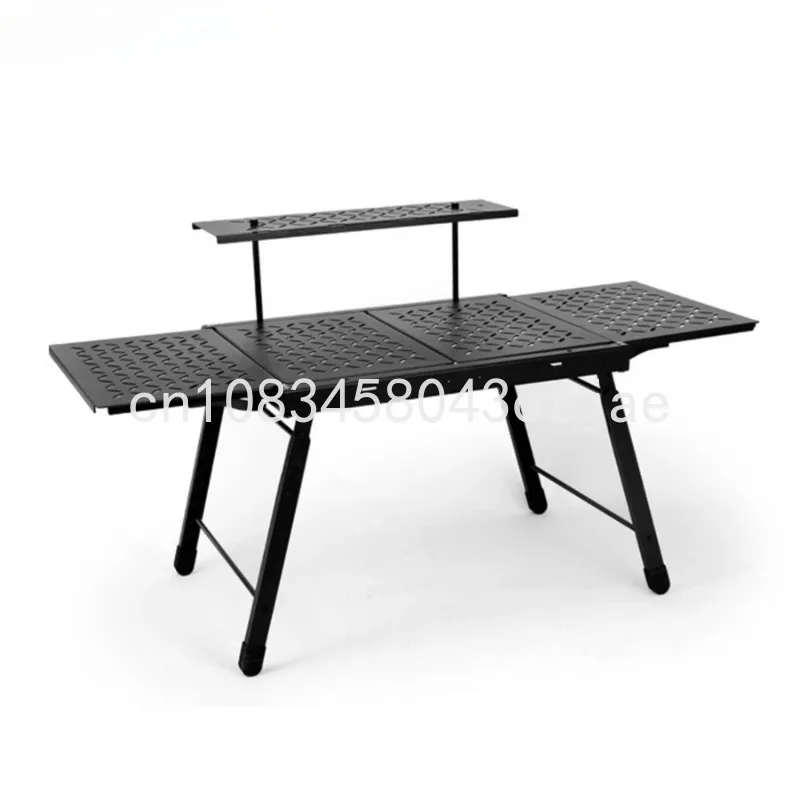 

Table Brazier Aluminum Alloy Portable Table For Camping Picnic Beach BBQ Dropship Camping Table With Mesh Desktop IGT