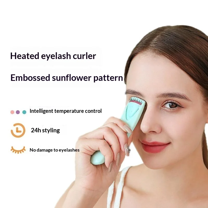 Elektrisch beheizter Wimpernformer für Frauen, langanhaltendes automatisches Wimpernwellen-Tool, neues Make-up-Zubehör, beheizter Wimpernclip – Detail 2