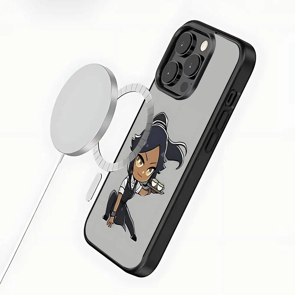 Чехол для телефона с изображением аниме B-Bleach для iPhone 17,16,15,14,13,12,11, Pro, Max, Plus, Mini, SE4, E с магнитной беспроводной зарядкой Magsafe