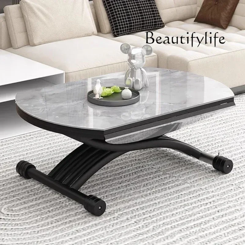 

X X Luxury Wood Coffee Table Storage Nordicdecoration Living Room Adjustable Side Table Clear Couchtisch Chinese Style Furniture