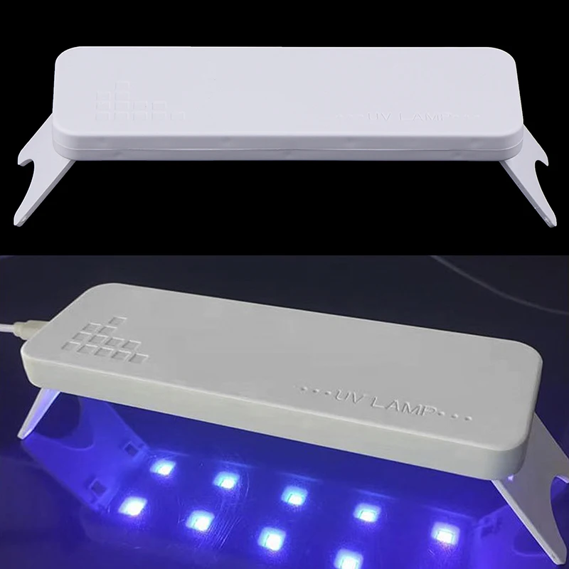 ミニUSBポータブルUVランプ,ジェルネイルポリッシュ用LEDライト,フラッシュ,ネイルアート,サロン,家庭,DIY