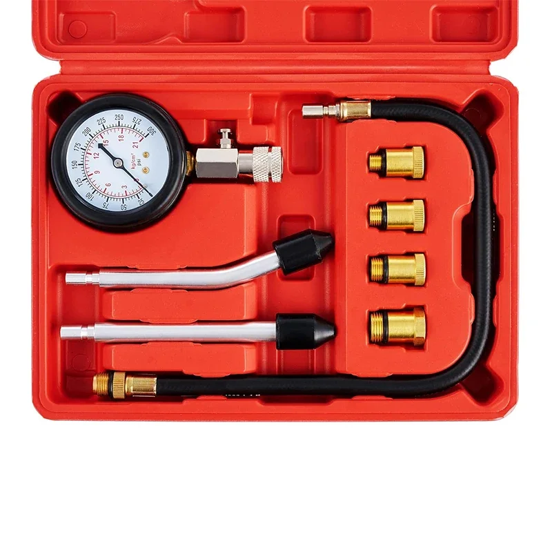 Multifunctional Cylinder Pressure Gauge Dual-Purpose Test Kit Compression Tester Gasoline Engine Engine Oil Pressure Tester