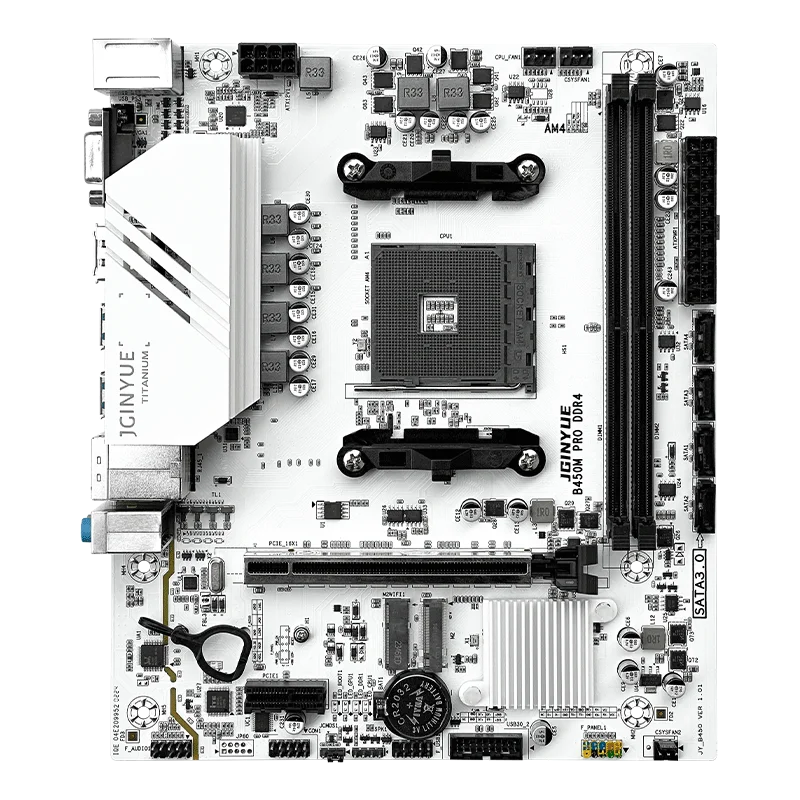 JGINYUE B450M PRO Motherboard AMD Processor Dual-channel DDR4 Memory AM4 Mainboard M.2 NVME (Supports Ryzen 5500 5600 5600G CPU)