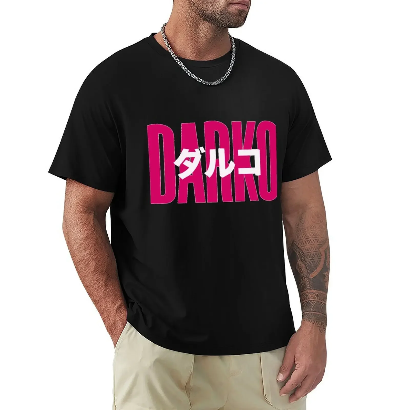 Darko US Band Logo T-shirt anime clothes customizeds Short sleeve tee tees t shirts for men pack