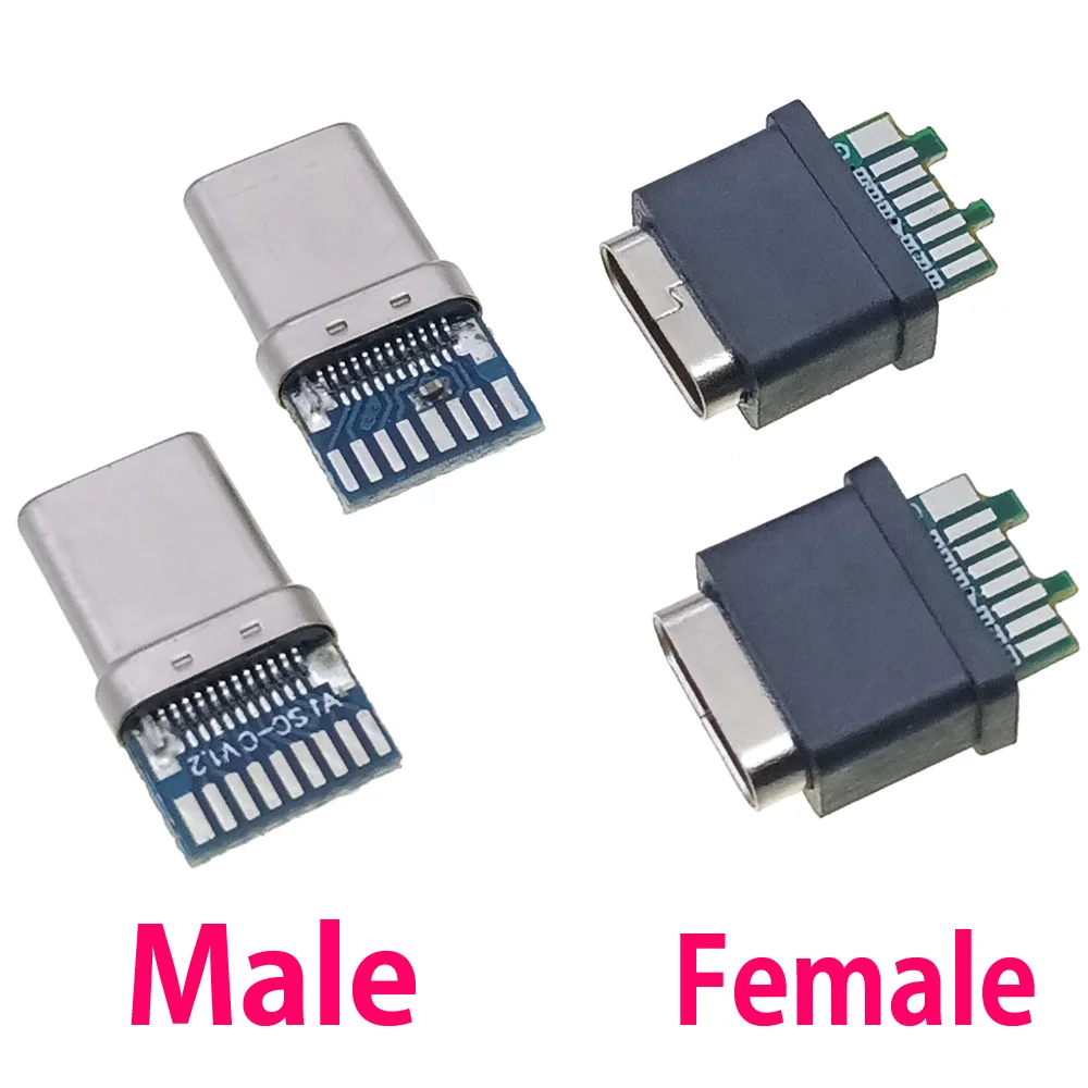 

5-20pc17P Type-C Female USB-C 3.1 Test PCB Board Adapter Type C male female Connector Socket For Data Line Wire Cable Transfer