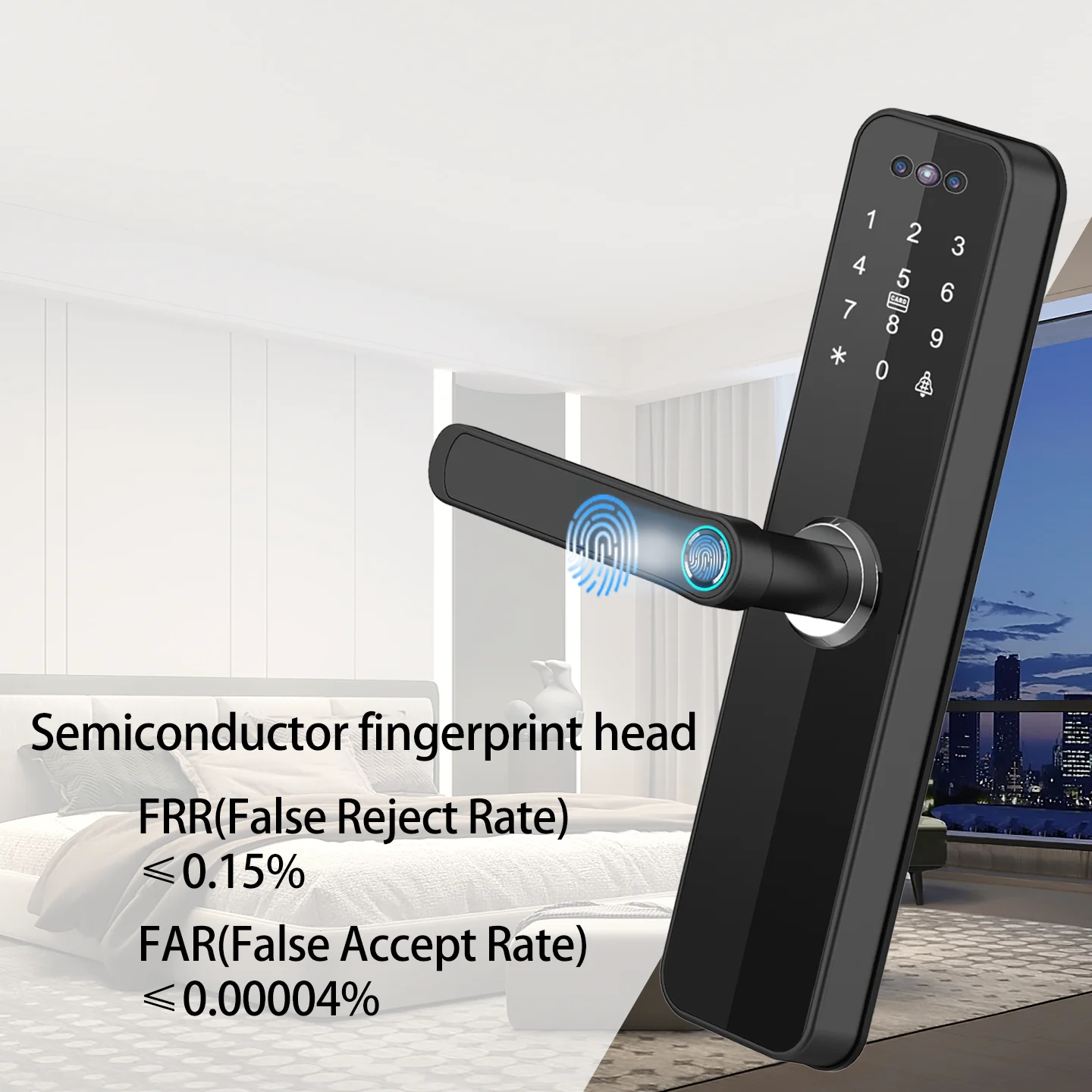 HAPLOCK TUYA wifi smart door lock serratura elettronica digitale riconoscimento facciale serratura per impronte digitali protezione di sicurezza smart lock