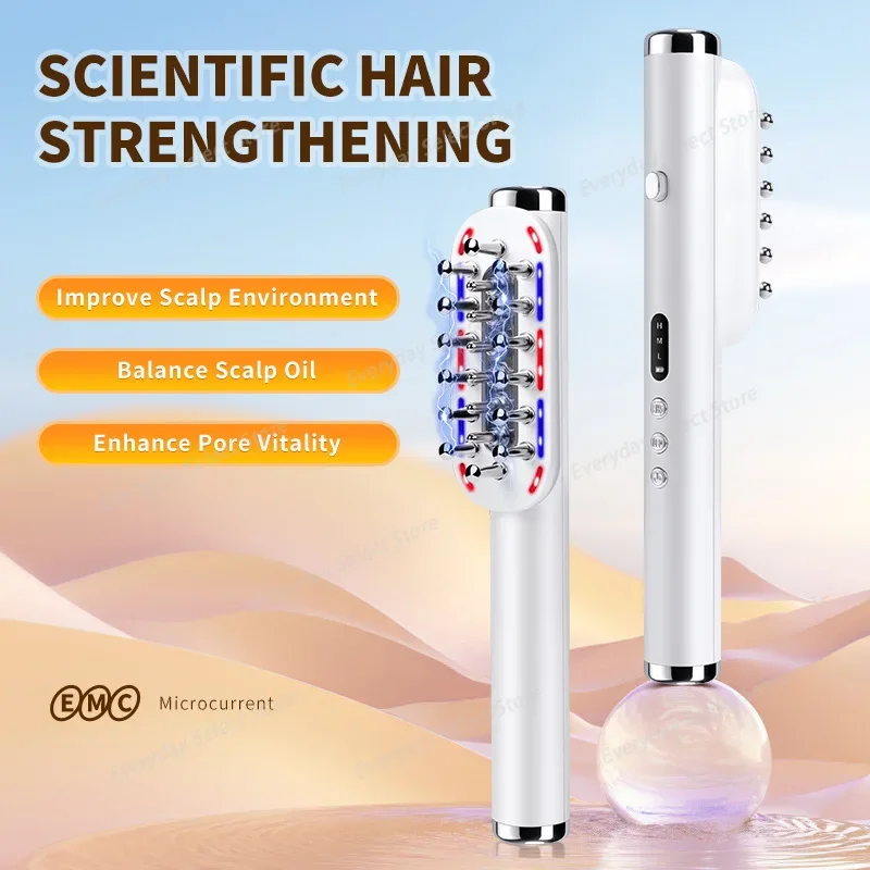 339RF Radio Frequency Hair Comb EMS Micro Current Electric Massage Comb Scalp Care Apply Comb Hair Care Instrument