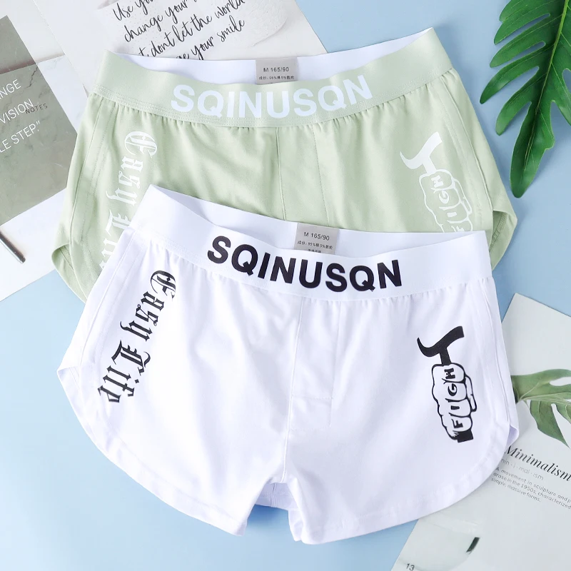 Plus size men's underwear boxers men's shorts are comfortable and breathable, mid rise men's underwear, cotton four corner boxer