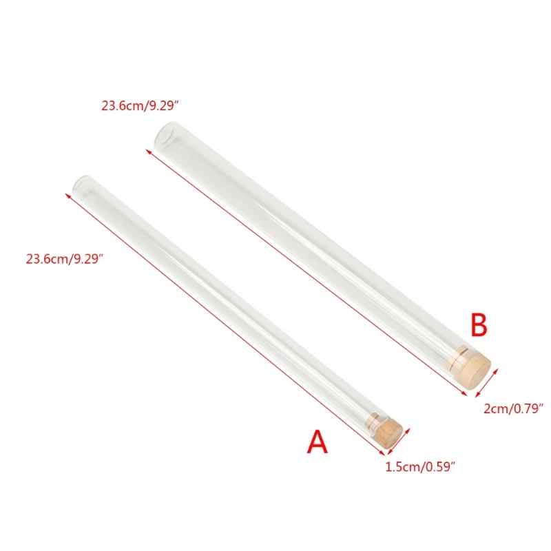 Transparent Incense Tube Test Tube Multipurpose Organization Holder Supplies for Church Temple Home Decorations Ornament