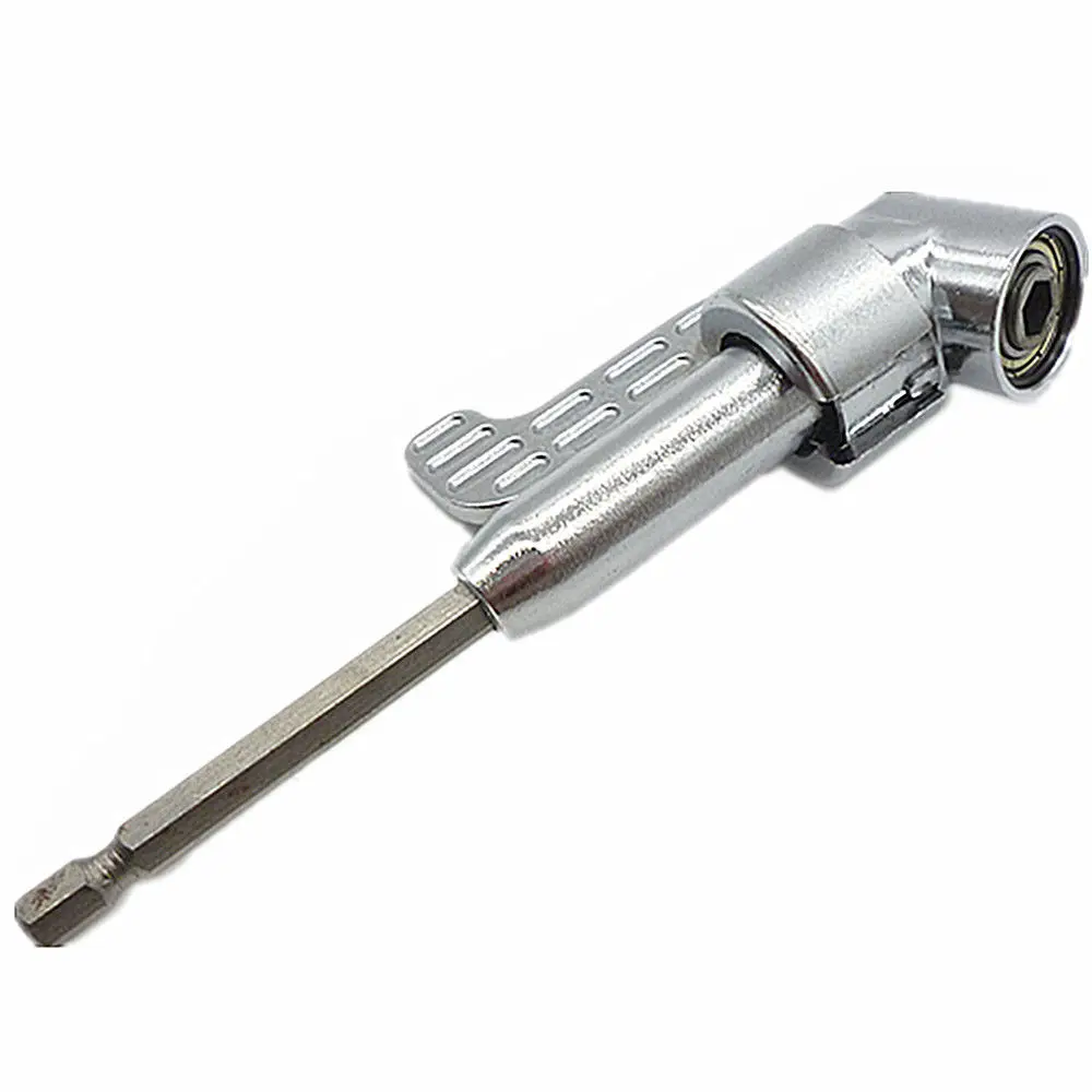Binoax broca de ângulo magnético 1/4 ", adaptador de chave de fenda 360 graus ajustável polegar flange fora de conjunto cabeça de energia broca