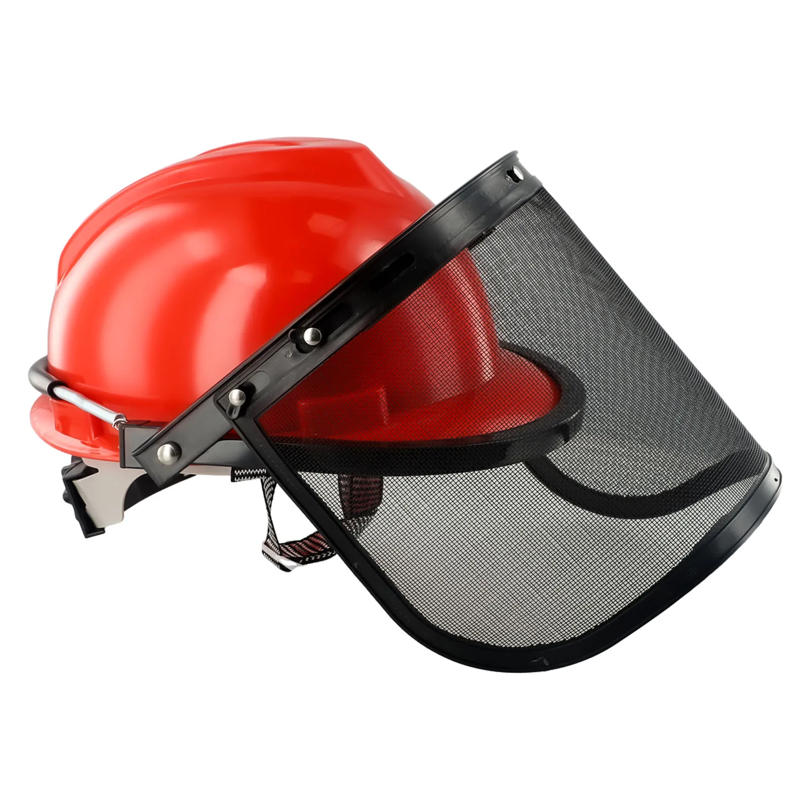 1pc Red Chainsaw Safety Helmet Cover Mesh For Lawn Mower Trimmer Brushcutter New Garden Tools Accessories