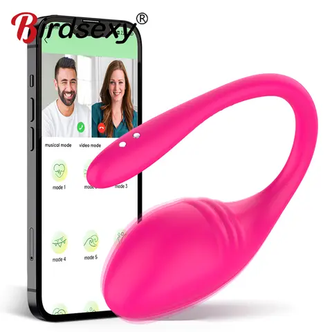 Vibradores con aplicación para mujer, consolador de punto G con Bluetooth de larga distancia, huevo vibrador, bragas de bola Vaginal femenina, Juguetes sexuales para parejas