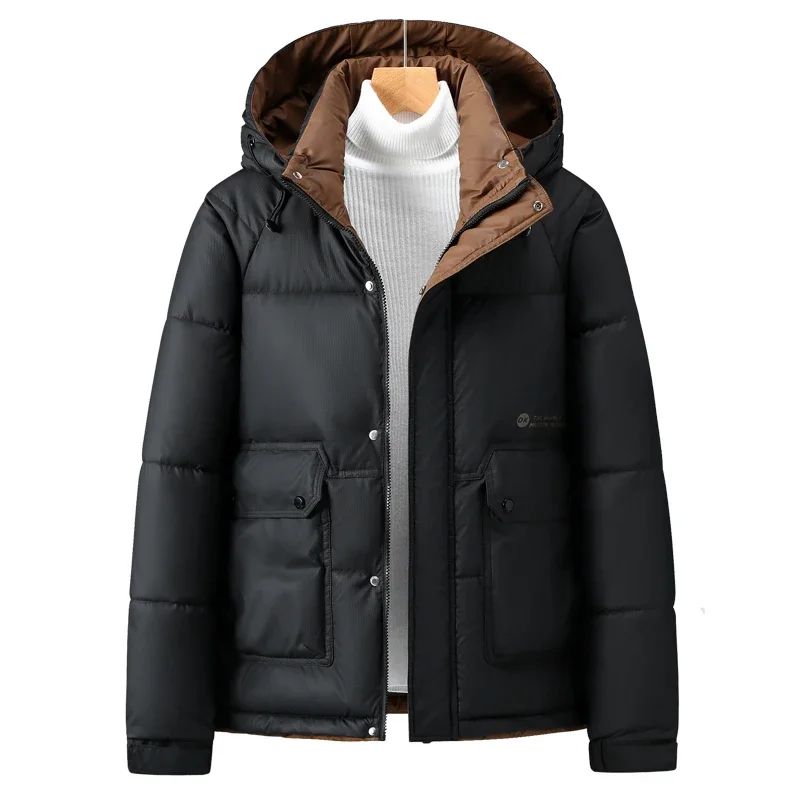 Winter Men Parkas Jacket Male Windbreaker Puffer Cotton Coat Parka Thick High Quality Overcoat Fashion Hooded Oversize