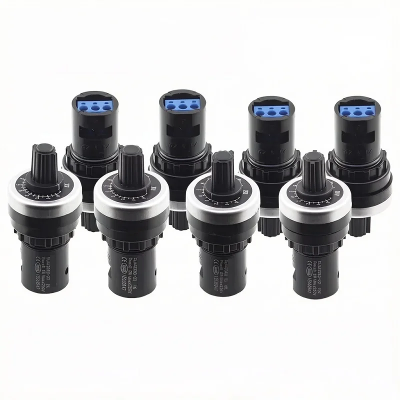 Potentiomètre rotatif LA42DWQ-22 22mm, convertisseur, régulateur, onduleur, interrupteur de résistance 1K 2K 5K 10K 20K 50K 100K 200K