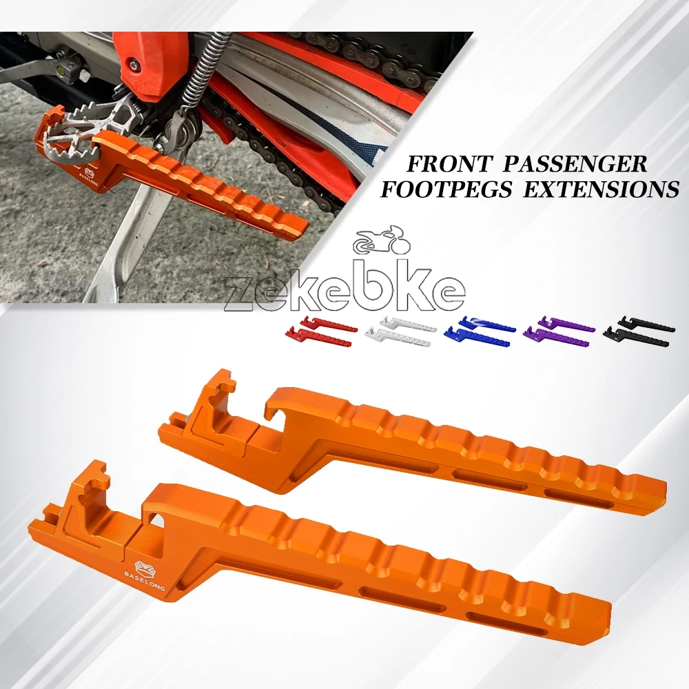 Motorcycle Passenger Foot Peg Extensions Extended Footpegs Accessories For KTM 450 525 650 990 SMR 2004 2005 2006 2007 2008-2011
