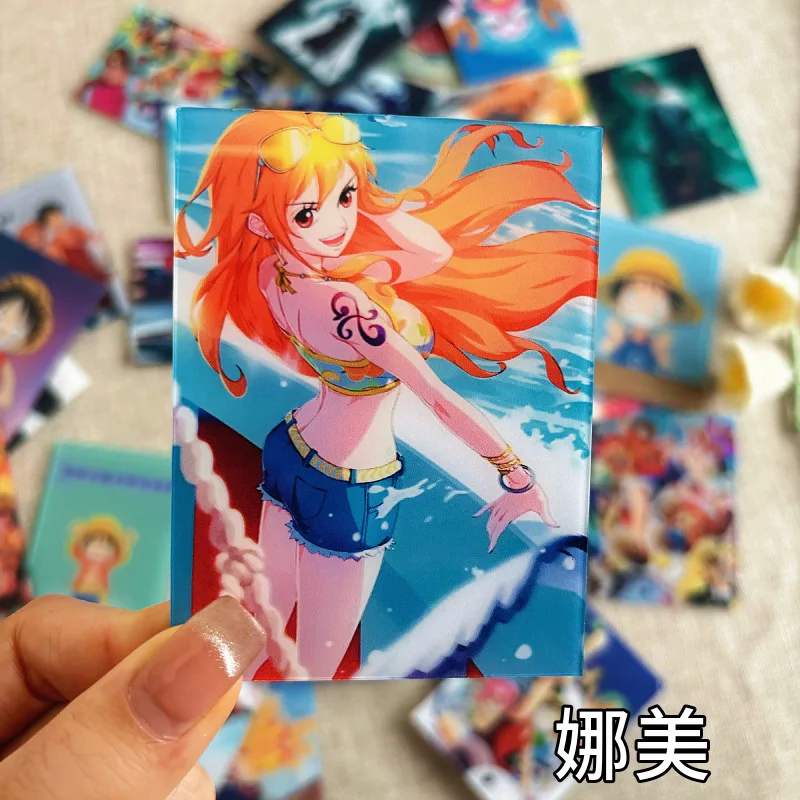 

One Piece Acrylic Card DIY Customized Double Layer Cartoon Animation Student One Piece Luffy Series Set Gu Card Collection Gift