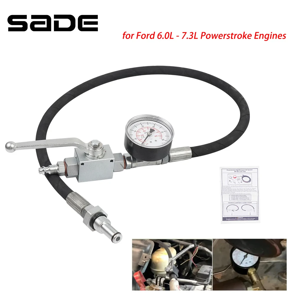 

Инструмент для проверки воздуха на масляной системы IPR, специальный комплект высокого давления, подходит для Ford 6,0 л-7,3 л, дизельный двигатель Powerstroke, прочный