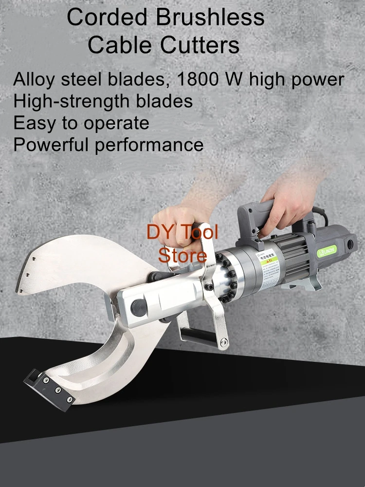 Electric hydraulic scissors, plug-in hydraulic cutters, wire cutters, electricians' cable scissors