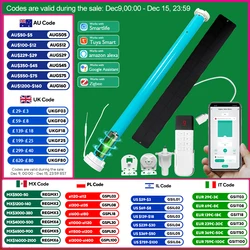 Lifelibero-Tuya Zigbee Batterie Fenêtre Rideaux Intelligents Stores Moteur à Roulettes pour Tube 37 38mm Travail Alice Alexa Smart Speaker Home