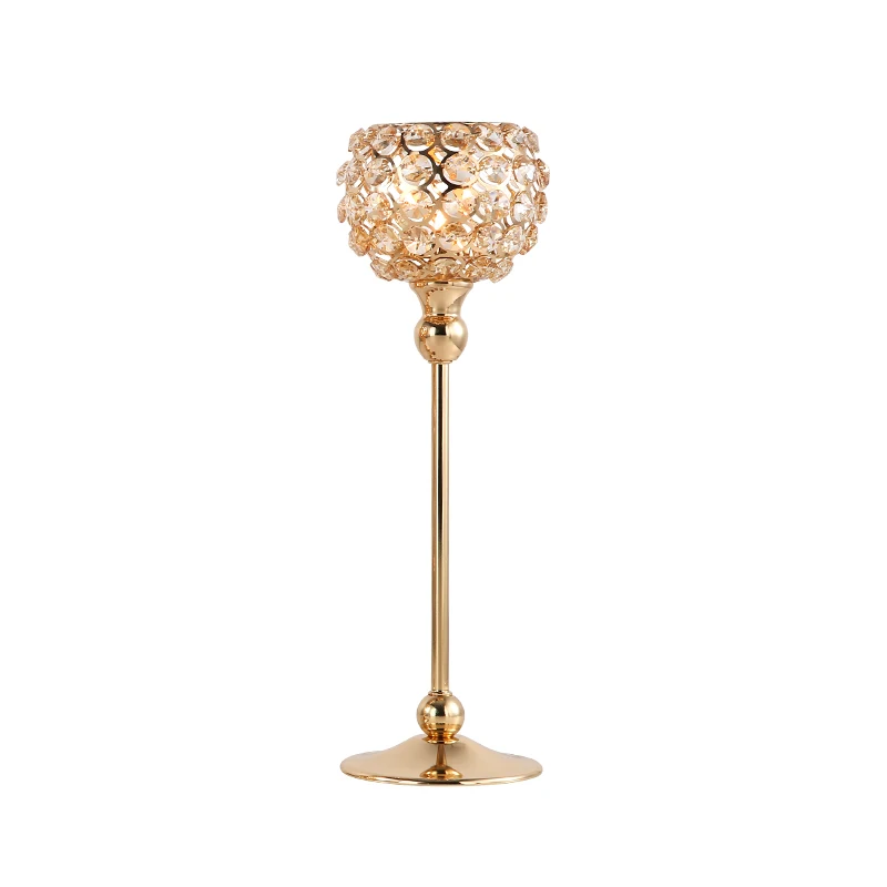 French style light luxury atmosphere candlestick decoration, European style romantic candlelight candle