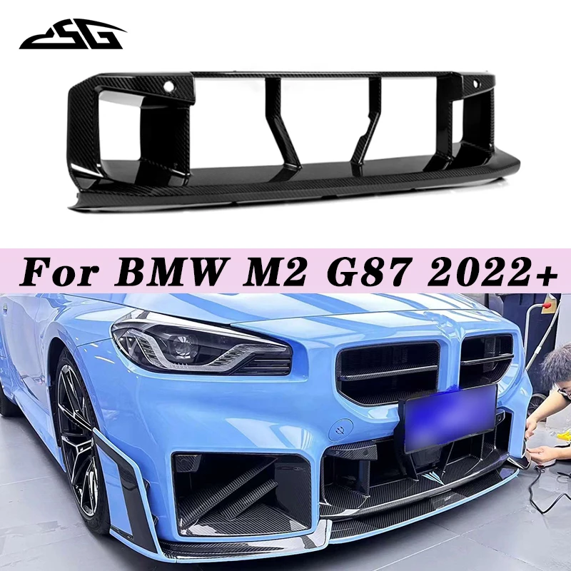 

Front Inlet Grille Bumper Grill For BMW 2 Series G87 M2 2022+ Front Center Bumper Grill Dry Carbon Fiber Tuning Accessories